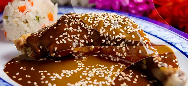 comida tipica en puebla mole poblano